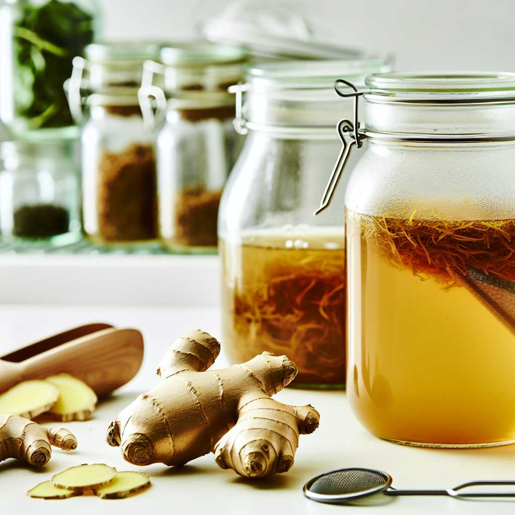 How to Make Homemade Ginger Kombucha: A Step-by-Step Guide